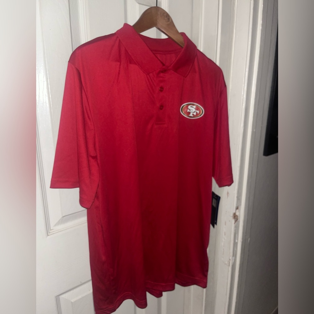 Brand new with tags Fanatics 49ers polo shirt.